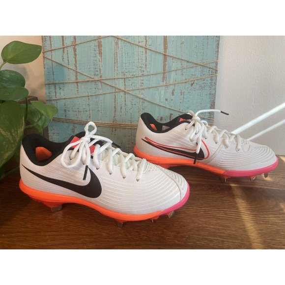 Nike Lunar Hyperdiamond 3 Pro Orange Softball Cleats (CD0110-104) Women's Sz 5.5 - Picture 3 of 8